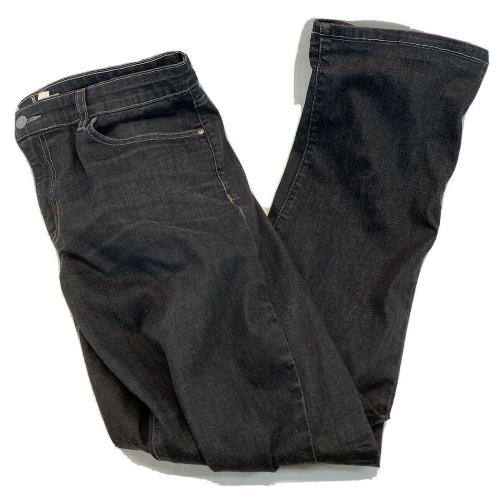 Eileen Fisher Black Jeans Slight Flare Size 12